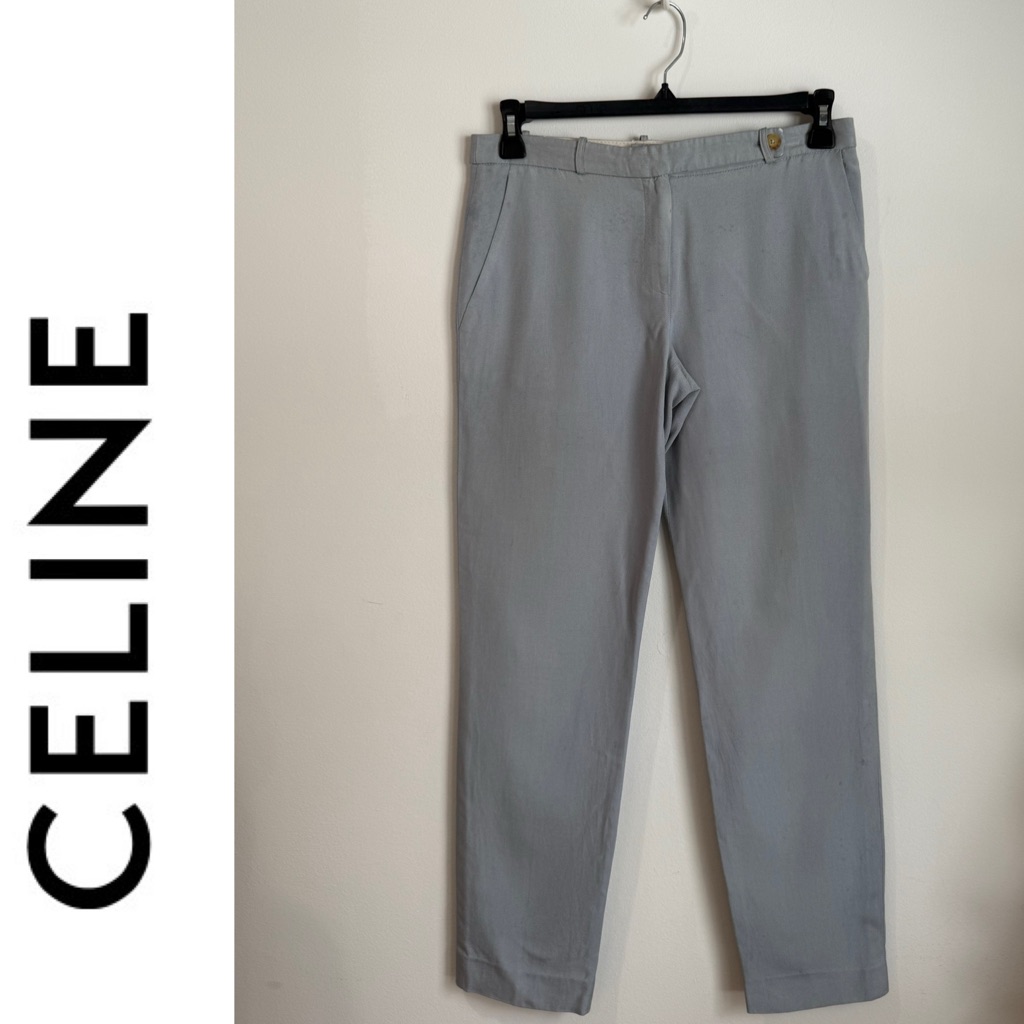 Vintage Celine Paris Silk Trouser Slacks Pants